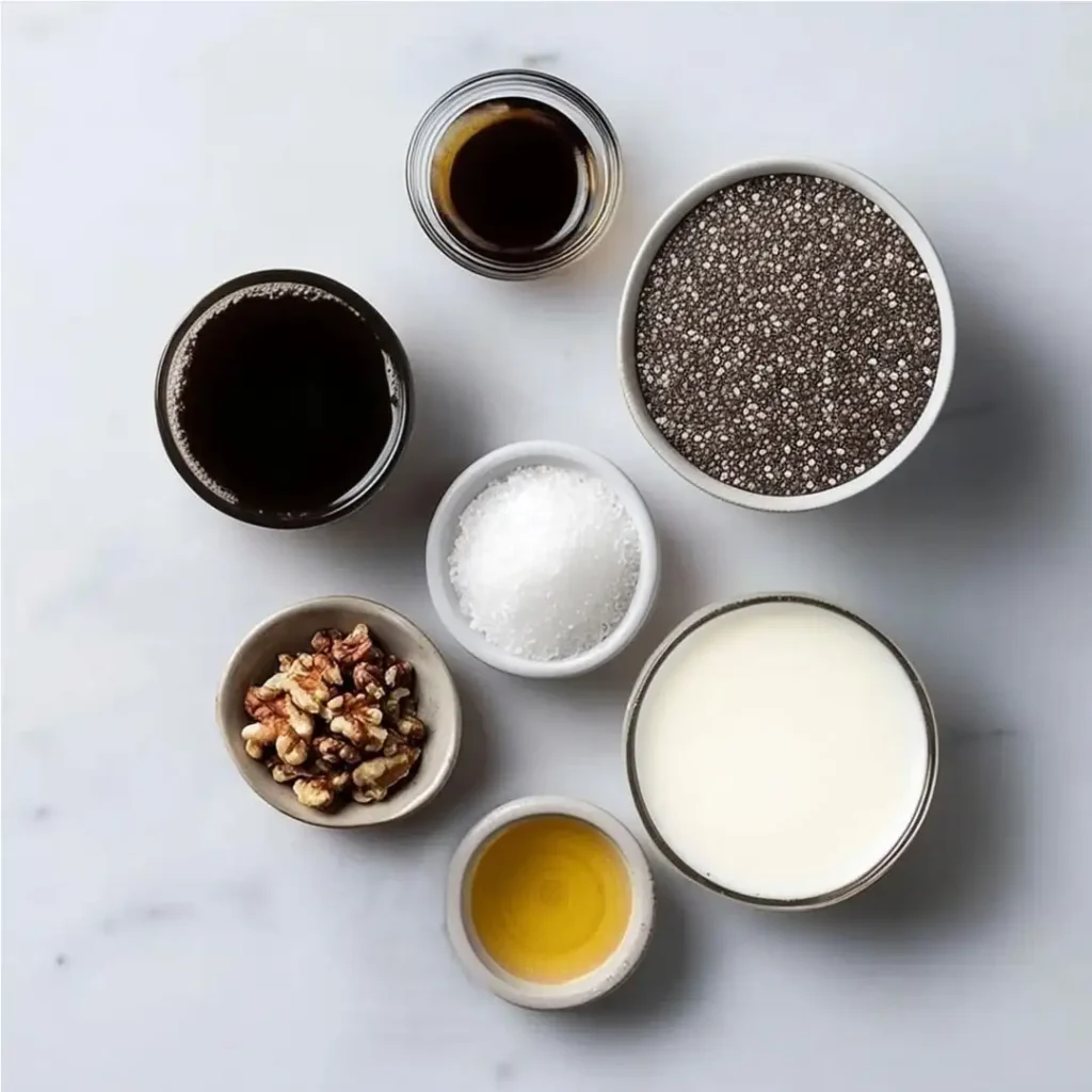 coffee chia pudding ingredients