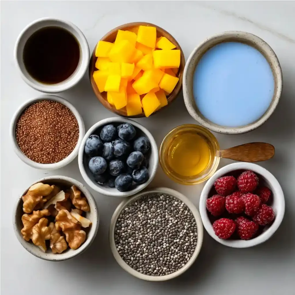 kefir chia pudding ingredients