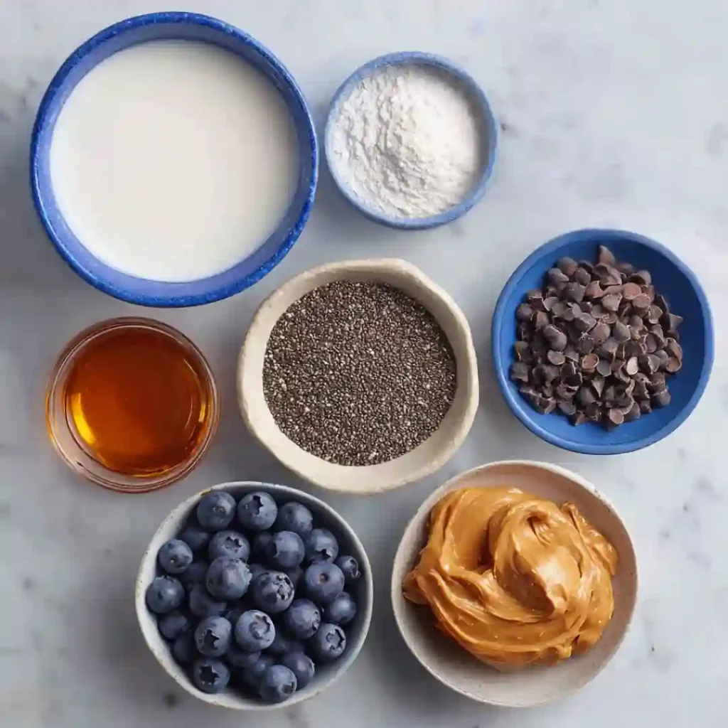 Peanut Butter Chia Pudding Ingredients