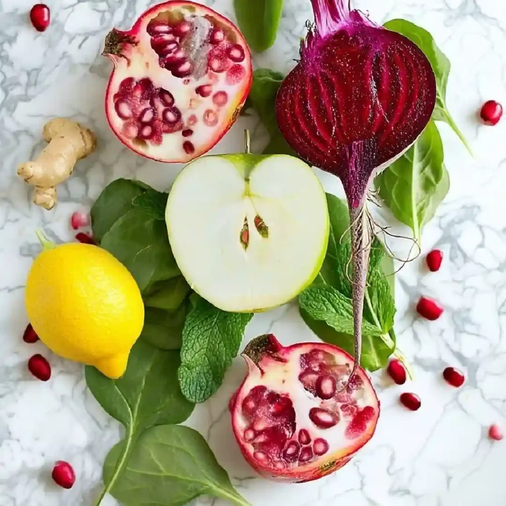 pomegranate and beet juice ingredients