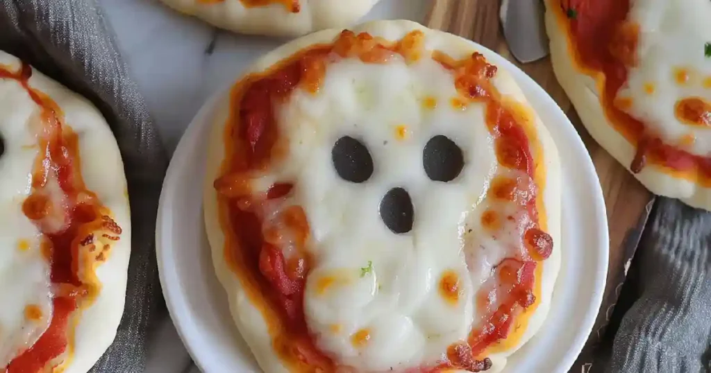 3 ingredient mini ghost pizzas that disappear fast