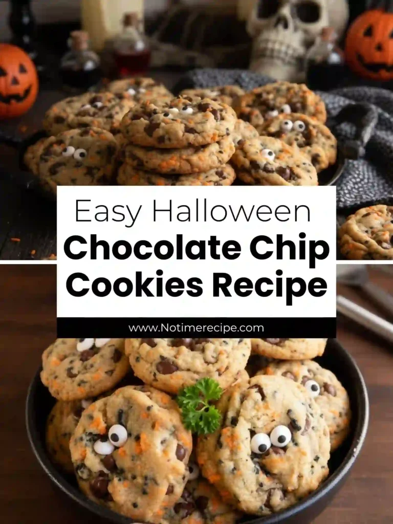 Easy Halloween Chocolate Chip Cookies 3 Easy Halloween Chocolate Chip Cookies pin