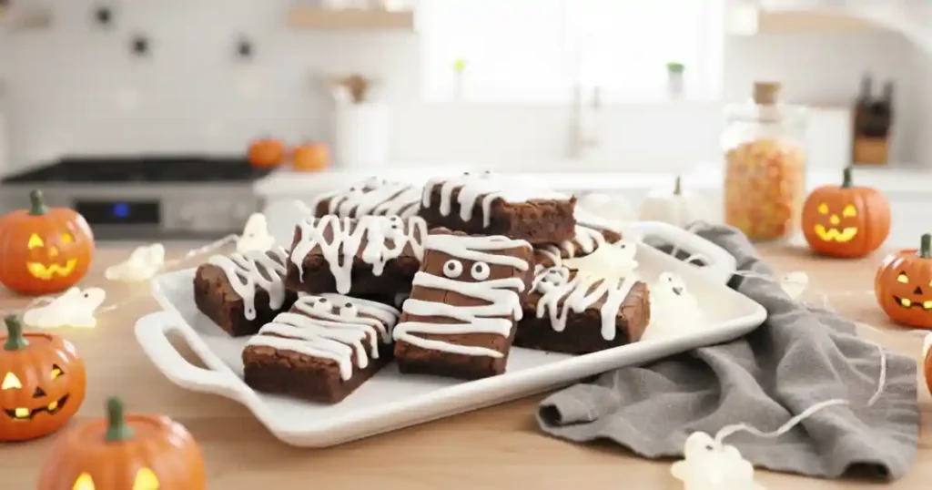 mummy brownies a cute and easy halloween treat anyone can make