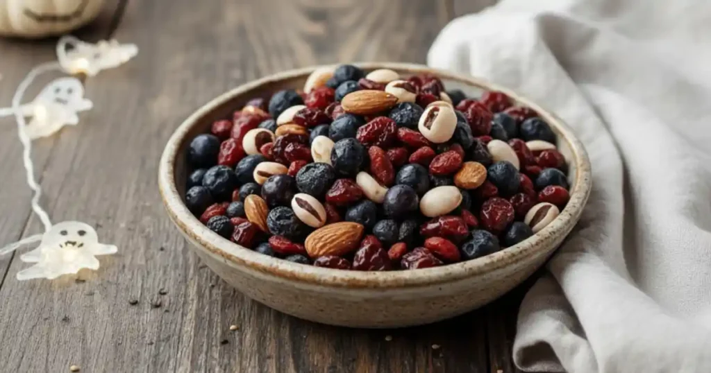 Vampire Bite Trail Mix: A Hauntingly Delicious Halloween Treat 1 vampire bite trail mix