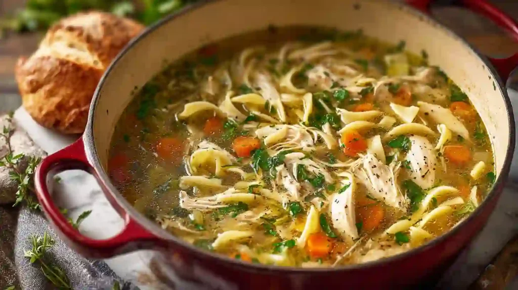 dutch oven chicken noodle soup