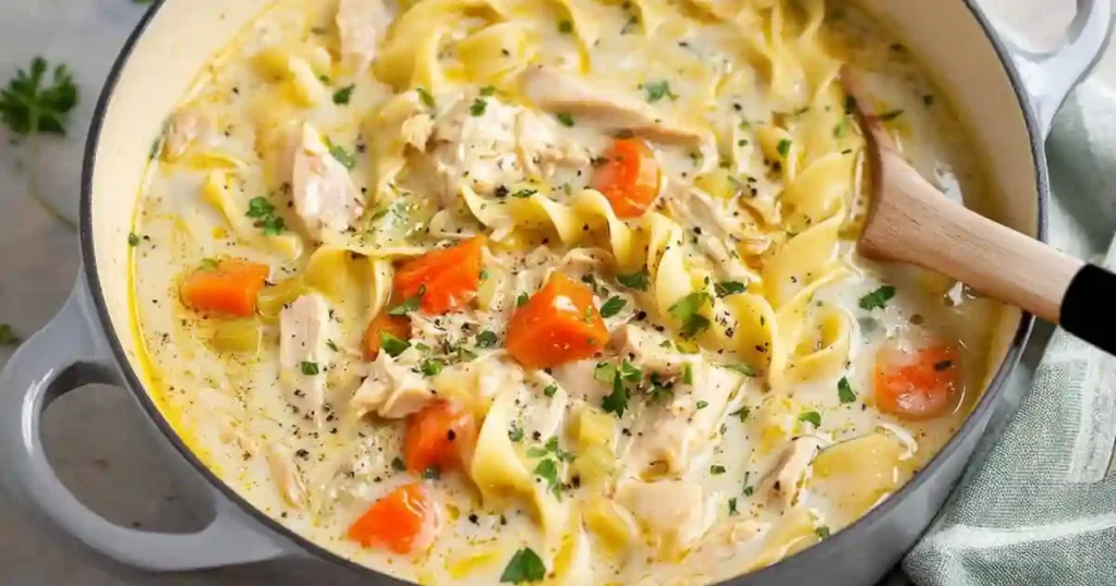 easy creamy chicken noodle soup