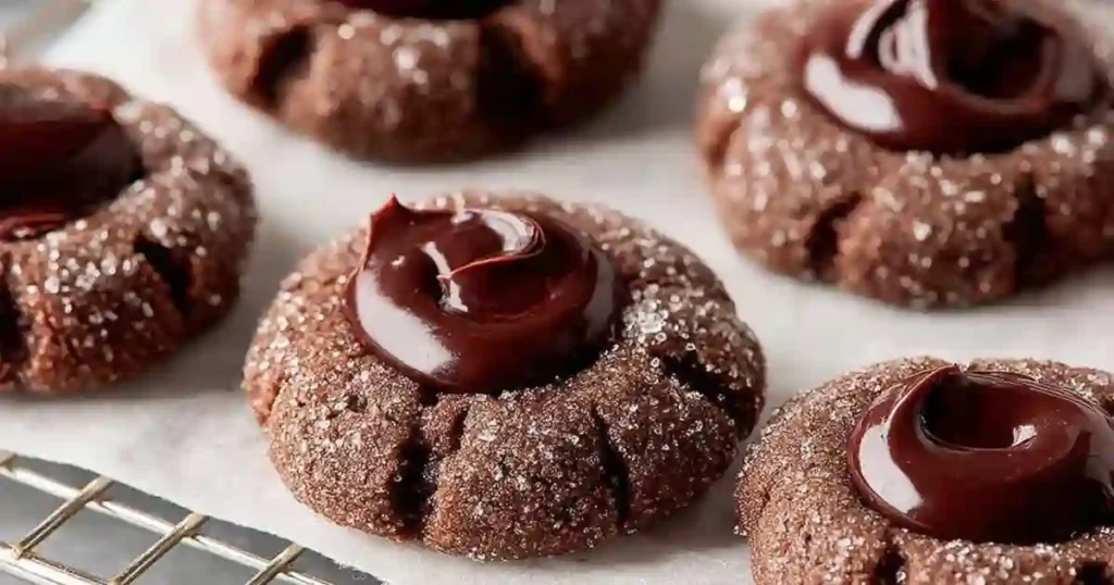Chocolate Thumbprint Cookies recipe 1 chocolate thumbprint cookies recipe