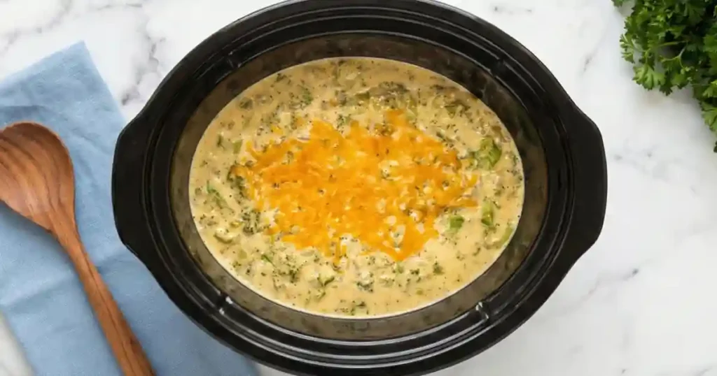 crockpot broccoli cheese soup