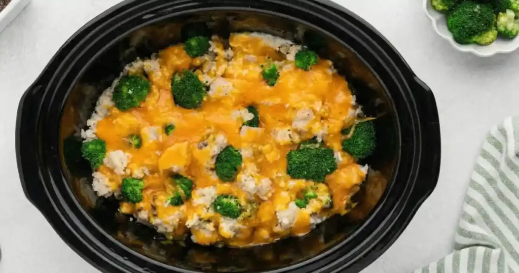 crockpot broccoli chicken and rice