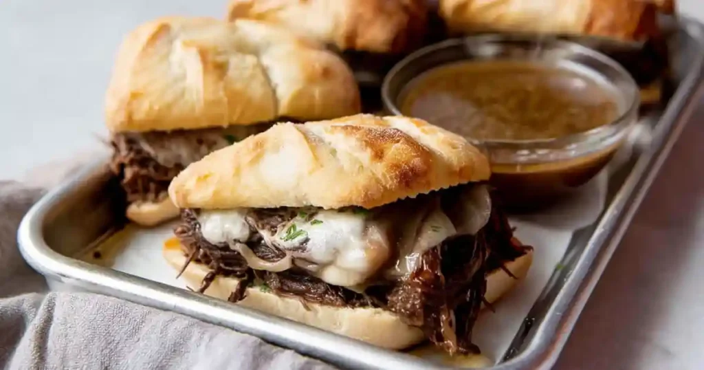 Crockpot French Dip Sandwiches Recipe 1 crockpot french dip sandwiches recipe