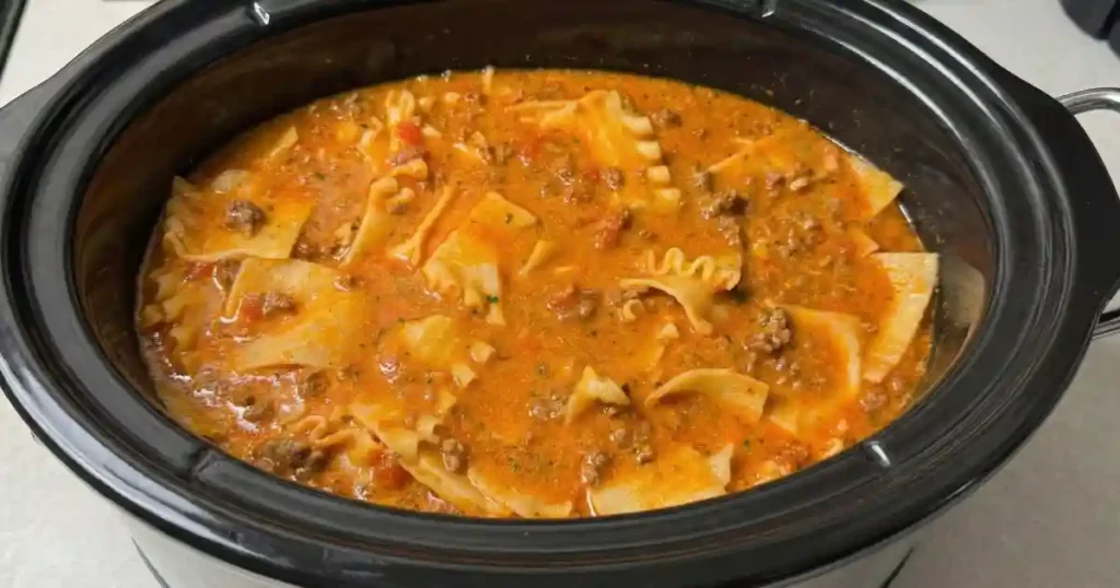crockpot lasagna soup recipe