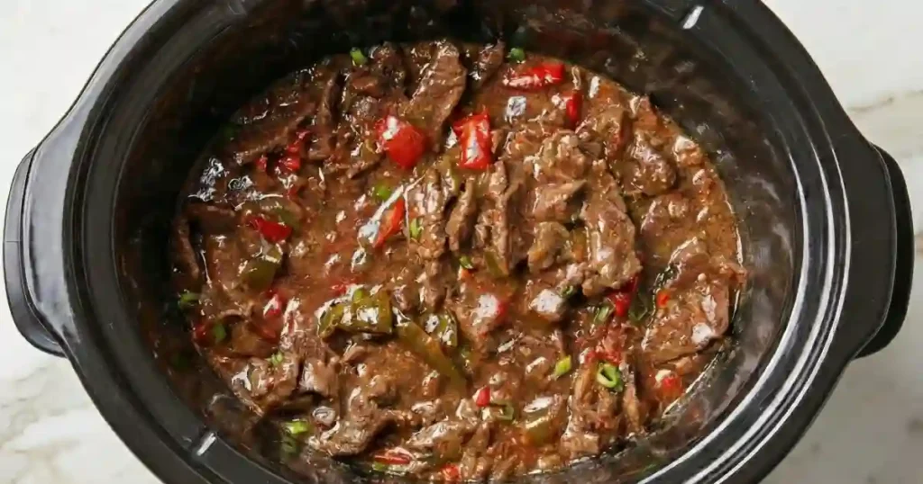 Crockpot Pepper Steak Recipe 1 crockpot pepper steak recipe