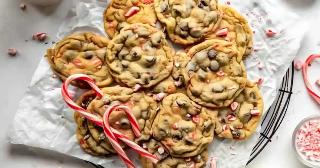 Peppermint Chocolate Chip Cookies 1 peppermint chocolate chip cookies