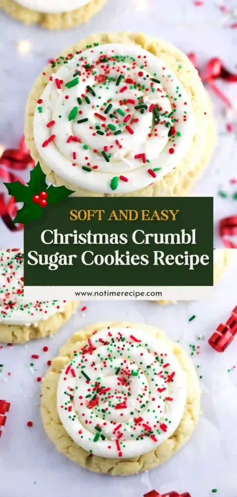pin christmas crumbl sugar cookies