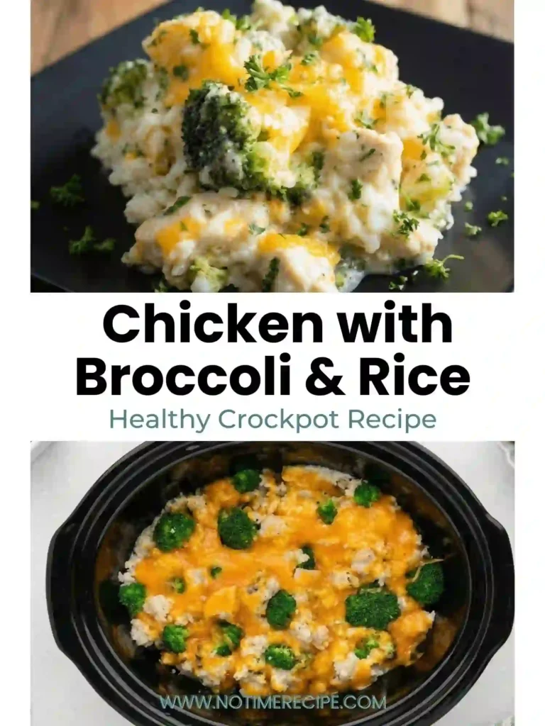 pin crockpot broccoli chicken and rice