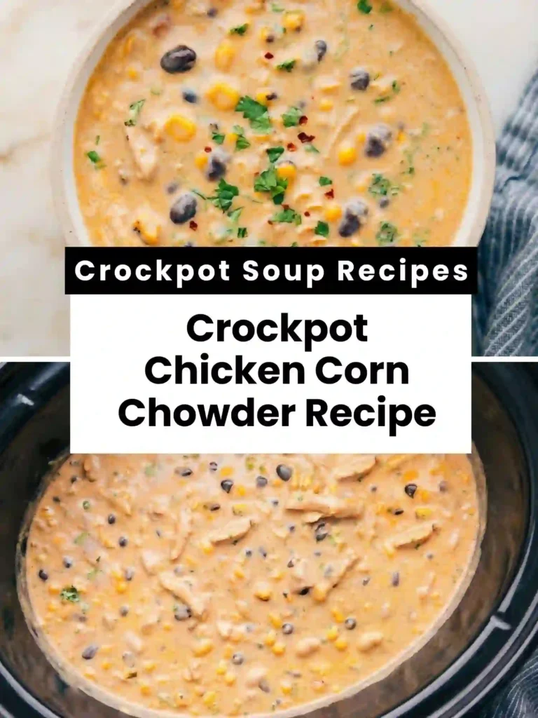 pin crockpot chicken corn chowder recipe