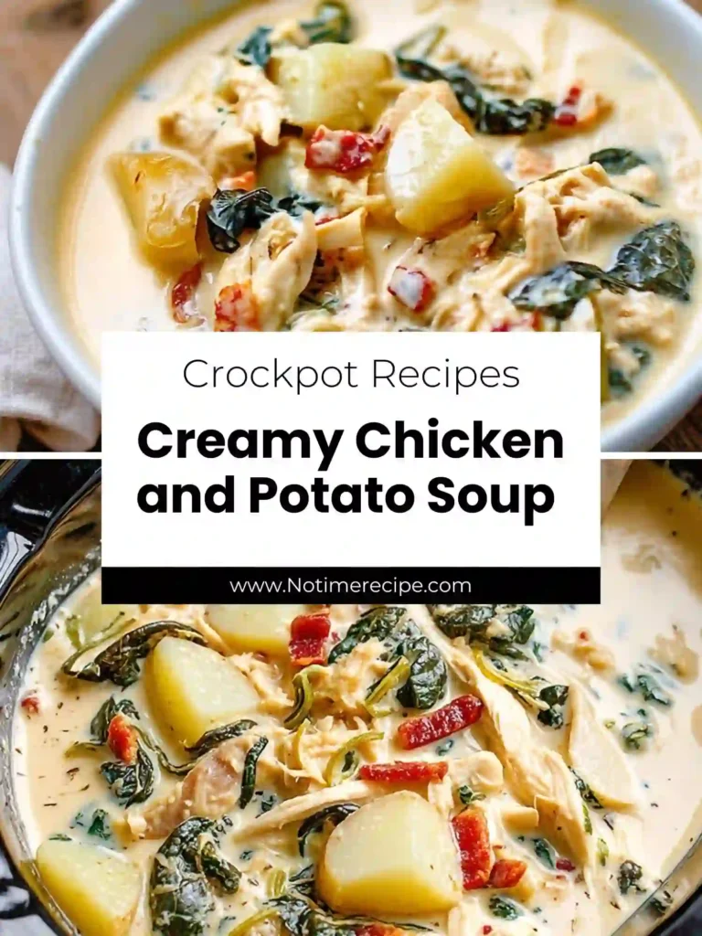 Crockpot Creamy Chicken and Potato Soup 4 pin crockpot creamy chicken and potato soup