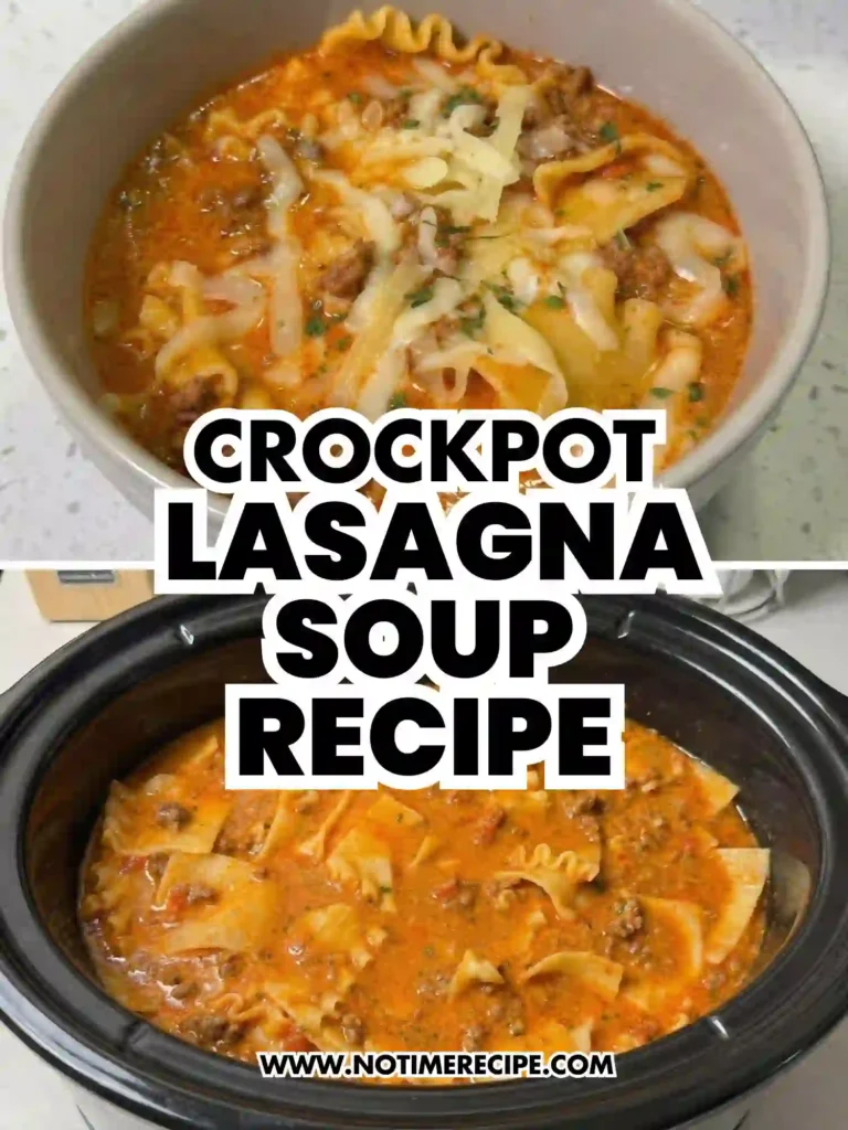 pin crockpot lasagna soup recipe