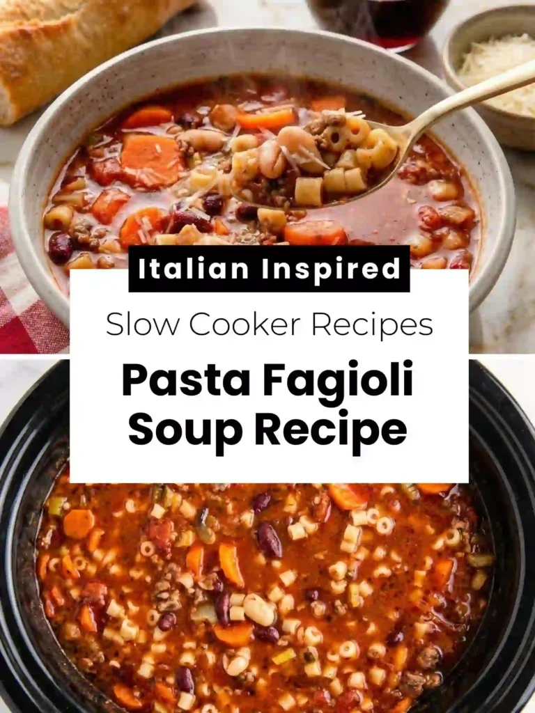 Crockpot Pasta Fagioli Soup 4 pin crockpot pasta fagioli soup