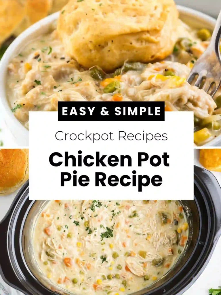 Easy Slow Cooker Chicken Pot Pie 4 pin easy slow cooker chicken pot pie