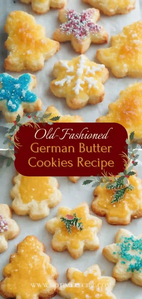 pin old fashioned german butter cookies recipe