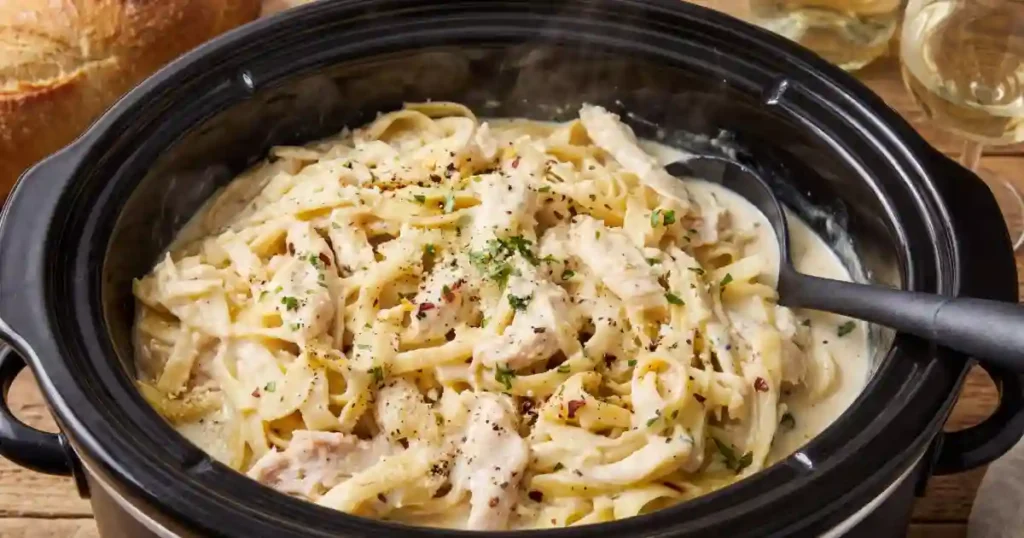 Slow Cooker Chicken Alfredo Pasta 1 slow cooker chicken alfredo pasta recipe