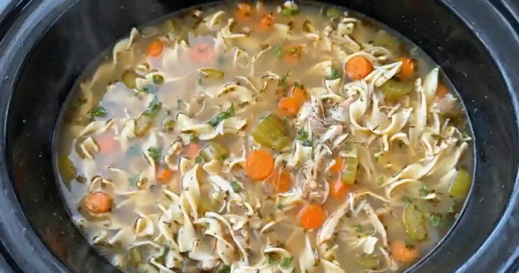 slow cooker chicken noodle soup