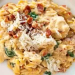 slow cooker creamy tuscan chicken orzo