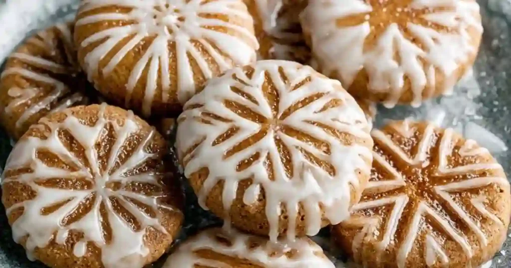 Soft Gingerbread Cookies with Maple Glaze 1 soft gingerbread cookies with maple glaze