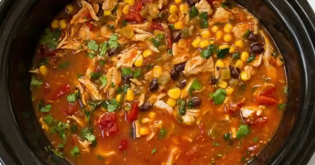 Crockpot Chicken Tortilla Soup Recipe 1 crockpot chicken tortilla soup recipe