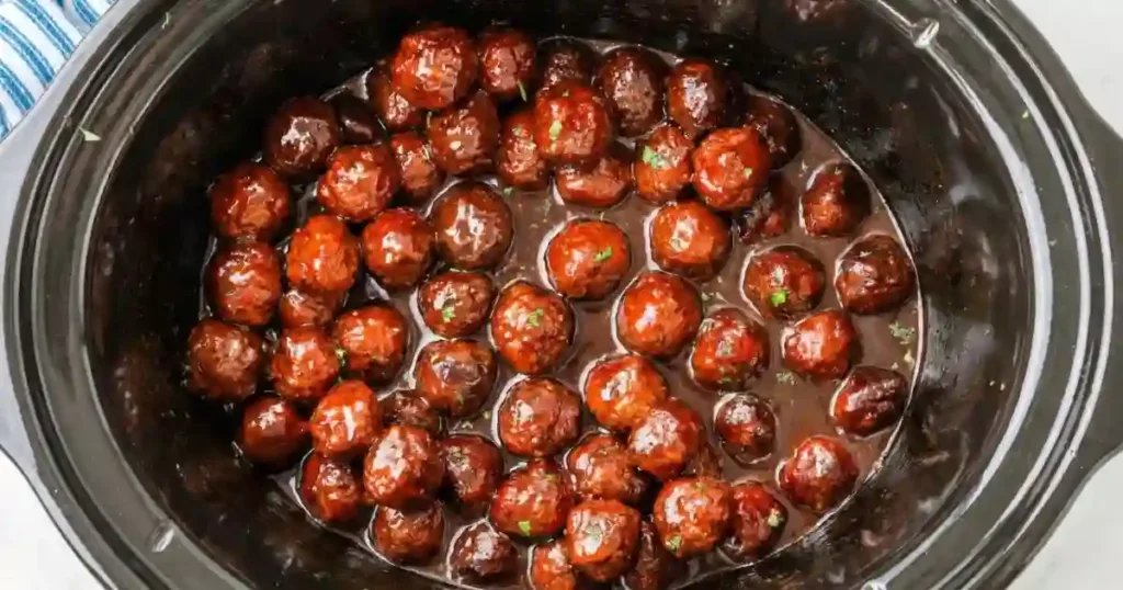 crockpot grape jelly meatballs recipe