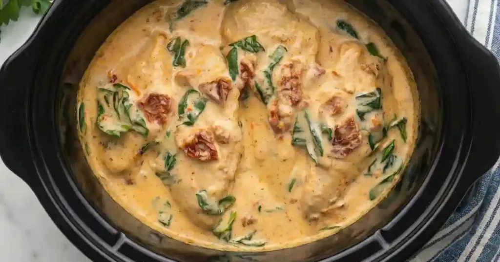 crockpot tuscan chicken recipe
