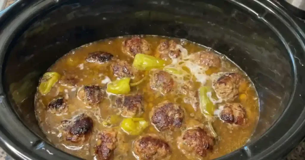 Mississippi Meatballs in the Crockpot 1 mississippi meatballs in the crockpot