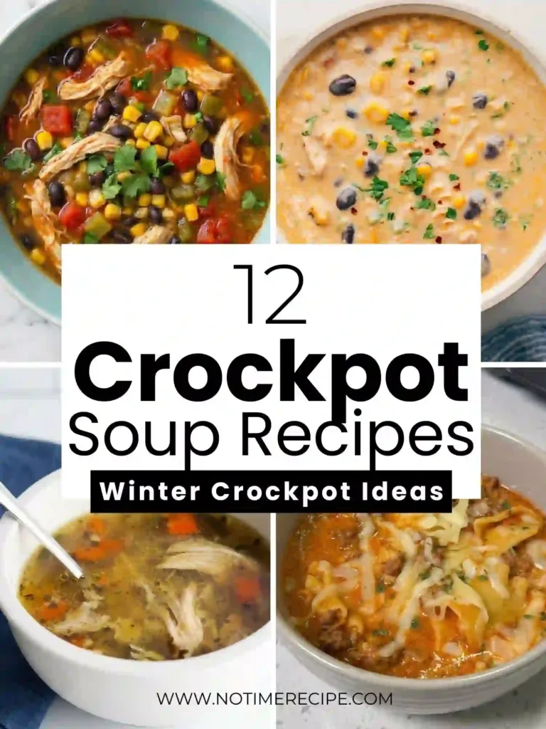 12 Cozy Crockpot Soups to Make for Winter 15 pin cozy crockpot soups to make for fall