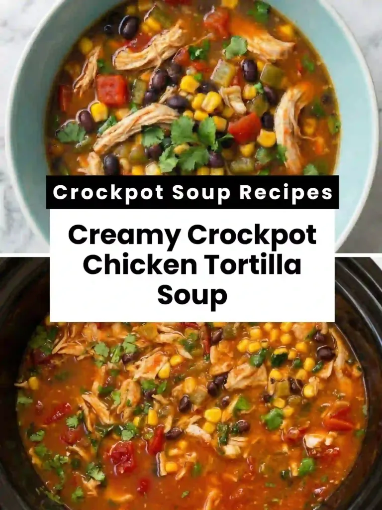 Crockpot Chicken Tortilla Soup Recipe 4 pin crockpot chicken tortilla soup recipe