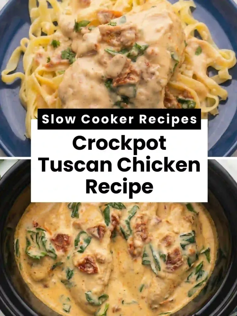 pin crockpot tuscan chicken recipe