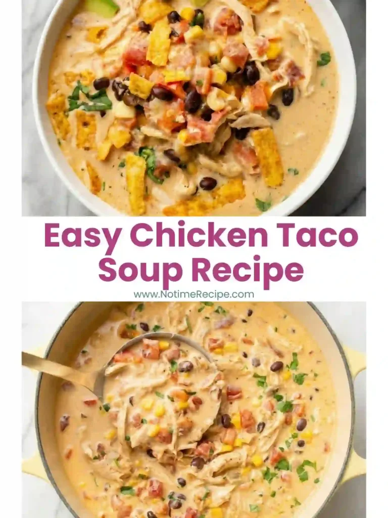 pin easy chicken taco soup recipe
