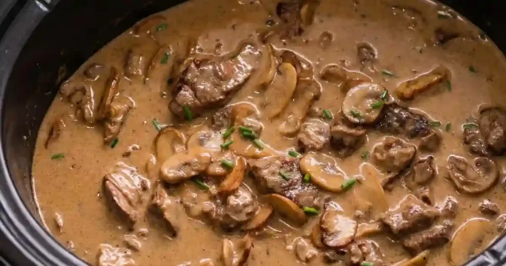 Slow Cooker Beef Stroganoff Recipe 1 slow cooker beef stroganoff recipe