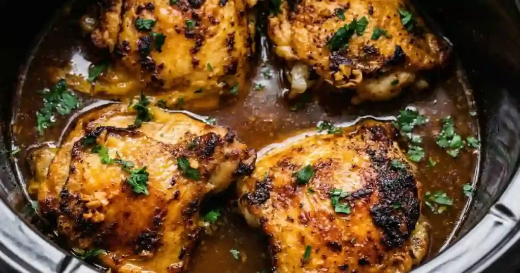 Slow Cooker Chicken Thighs Recipe 1 slow cooker chicken thighs recipe