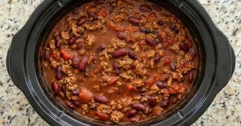 slow cooker chili recipe
