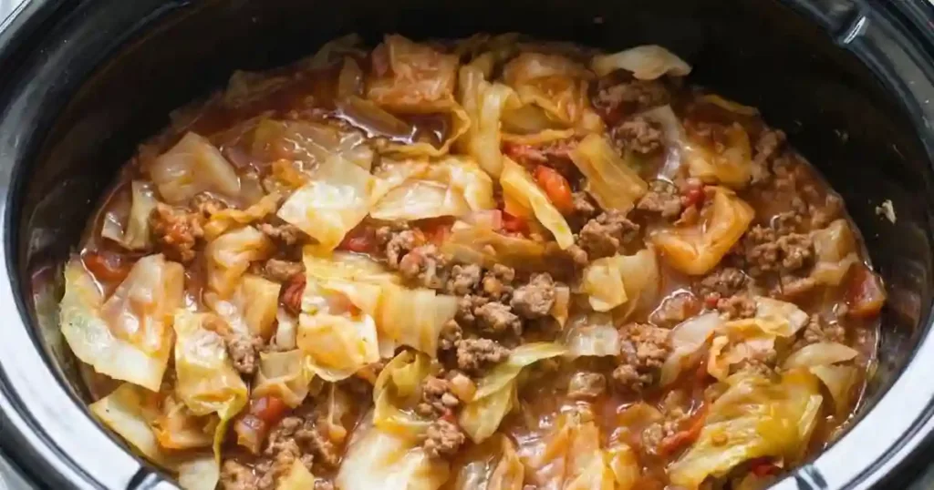 slow cooker unstuffed cabbage rolls recipe