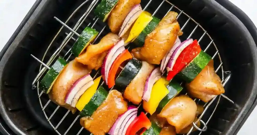 Air Fryer Chicken Skewers Recipe 1 air fryer chicken skewers