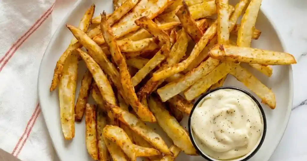 Air Fryer Garlic Parmesan Fries Recipe 1 air fryer garlic parmesan fries recipe