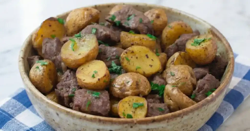 air fryer steak and potatoes recipe
