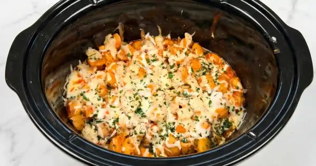Crockpot Garlic Parmesan Chicken and Potatoes 1 crockpot garlic parmesan chicken and potatoes