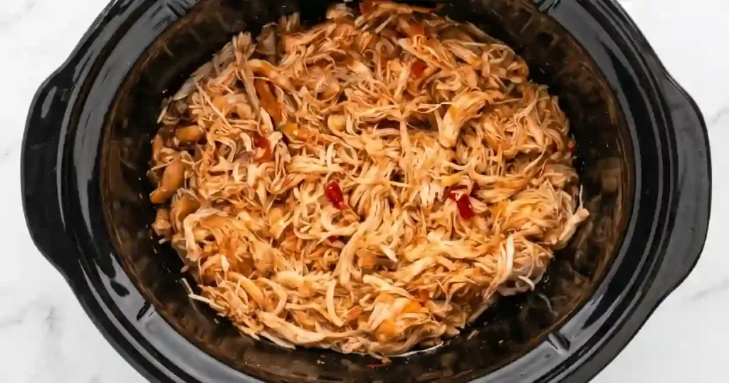 Crockpot Chicken Tacos 1 crockpot shredded chicken tacos